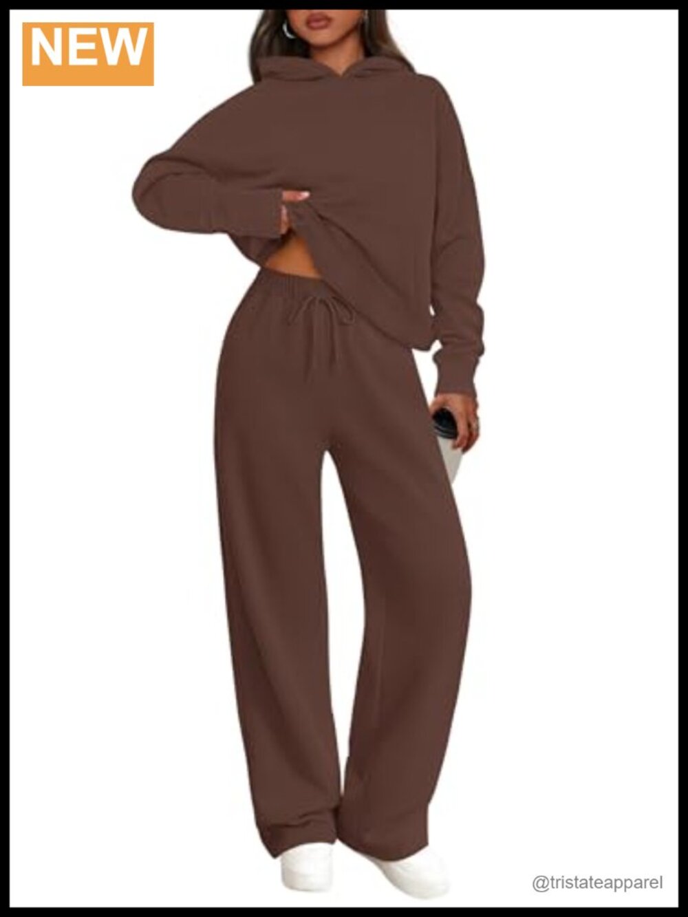 2 Piece Oversized Hoodie Wide Leg Sweatpants Lounge Set Travel Tracksuit